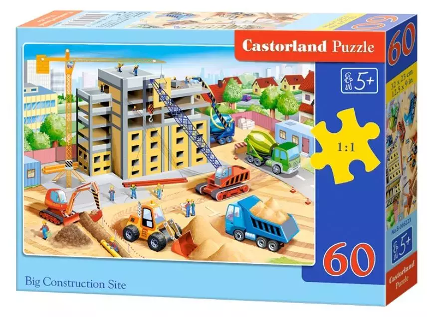 Puzzle 60 elementów. Big Construction Site - Puzzle