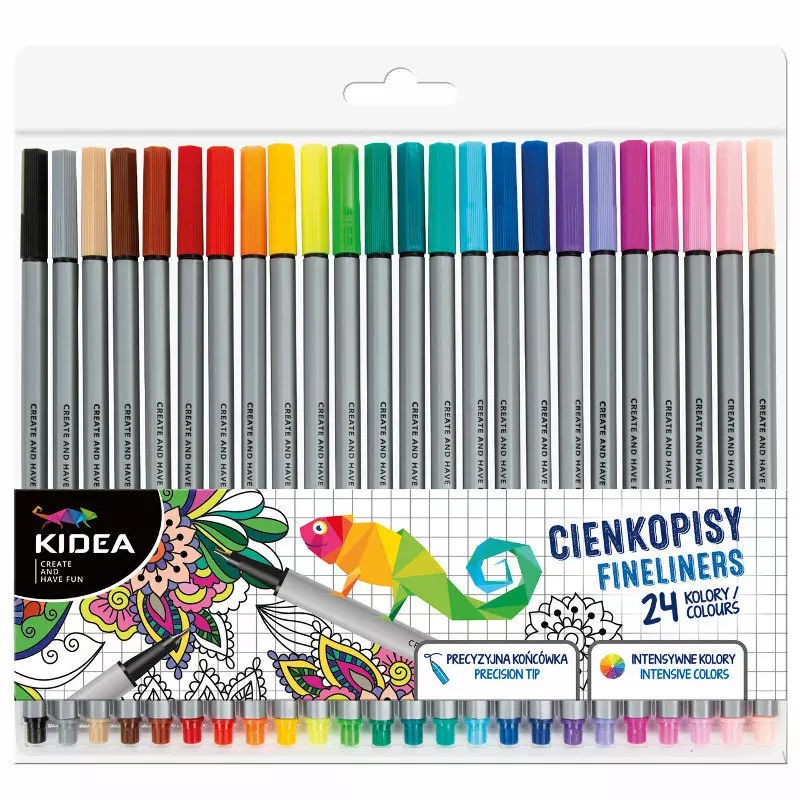 Cienkopisy Kidea 24 kolory - Papiernicze i szkolne