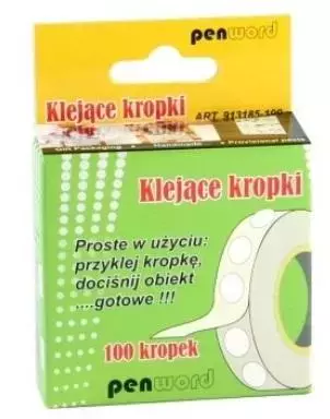 Klejące kropki 100 kropek - Papiernicze i szkolne