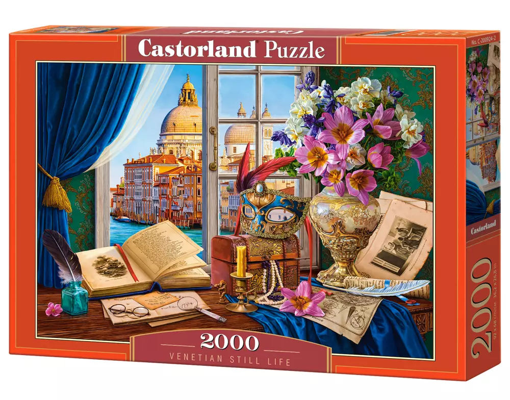 Puzzle 2000 elementów. Wenecka martwa natura - Puzzle