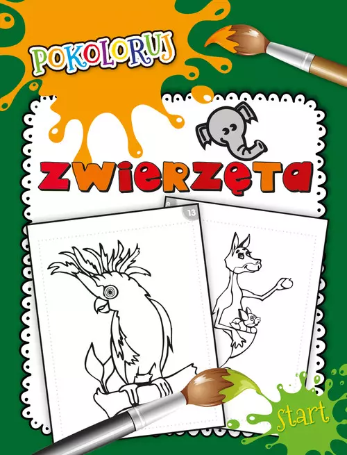 Pokoloruj. Zwierzęta - Książki