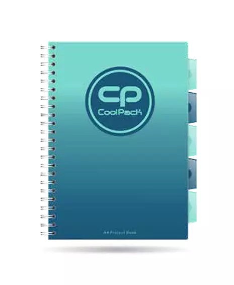 Kołozeszyt A4 100k kratka PP Coolpack gradient blue lagoon - Papiernicze i szkolne