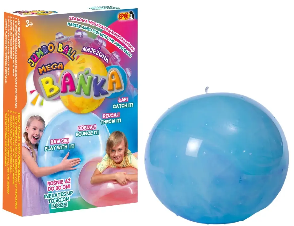 Mega bańka. Najeżona, niebieska - Zabawki