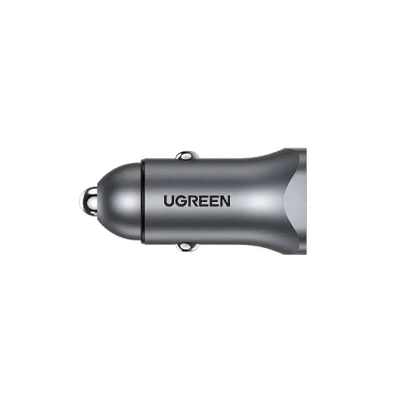 Ładowarka samochodowa UGREEN CD130 30W USB-A/USB-C (szara) - Elektronika i akcesoria