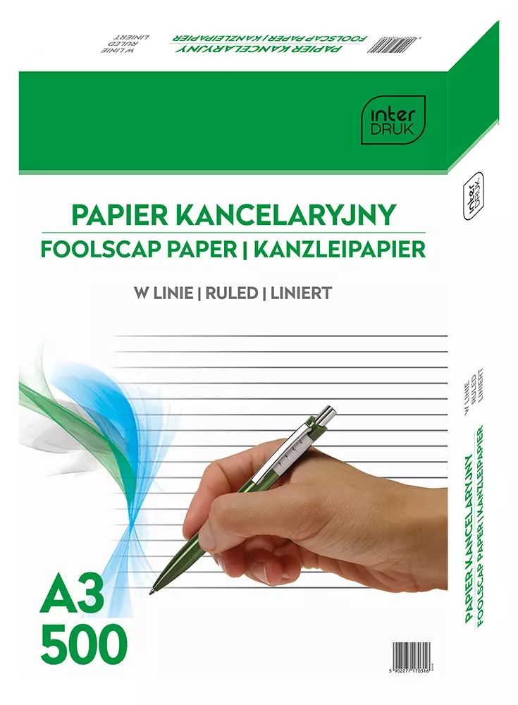 Papier kancelaryjny A3/500K linia - Książki