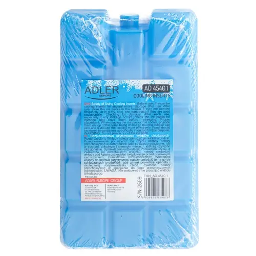Wkład Chłodzący 400 ml do Torby Termicznej i Lodówki Turystycznej, Kompaktowy Ice Pack, - Elektronika i akcesoria