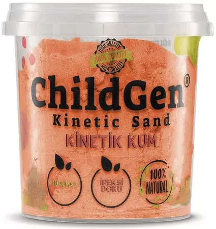 Piasek kinetyczny naturalny pomarańczowy 500g - Zabawki