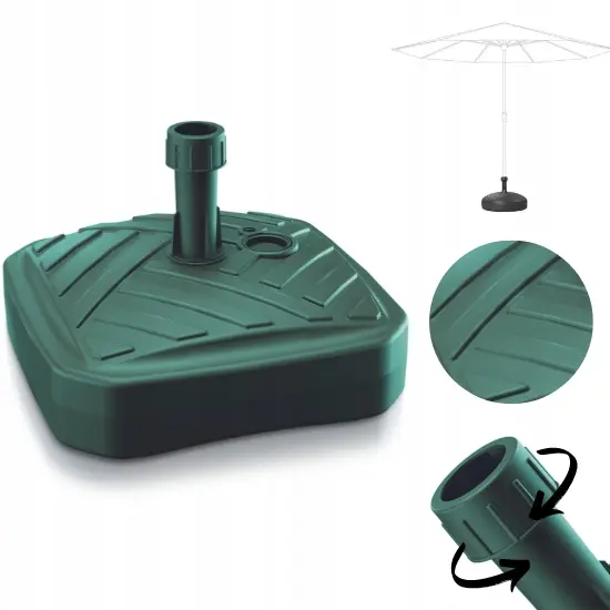 Podstawa do Parasola Kwadratowa Umbrella Base Zielony Leśny - Elektronika i akcesoria