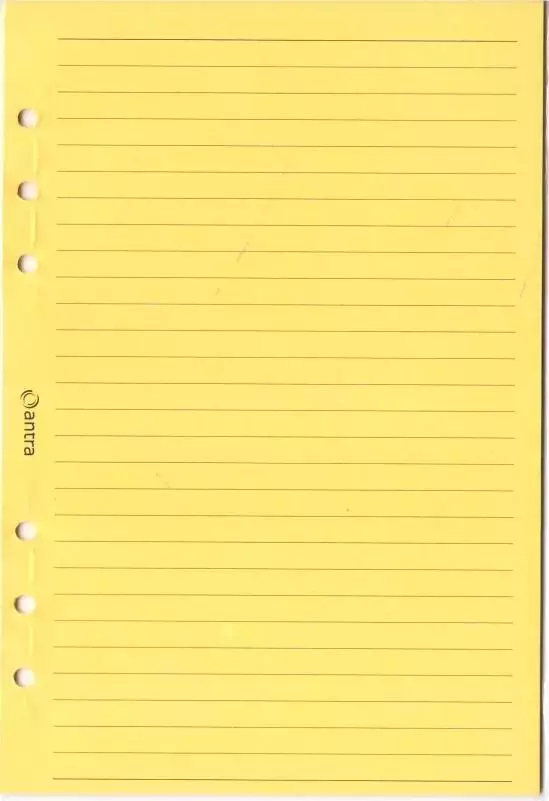 Wkład do organizera A5 linia żółta - Papiernicze i szkolne