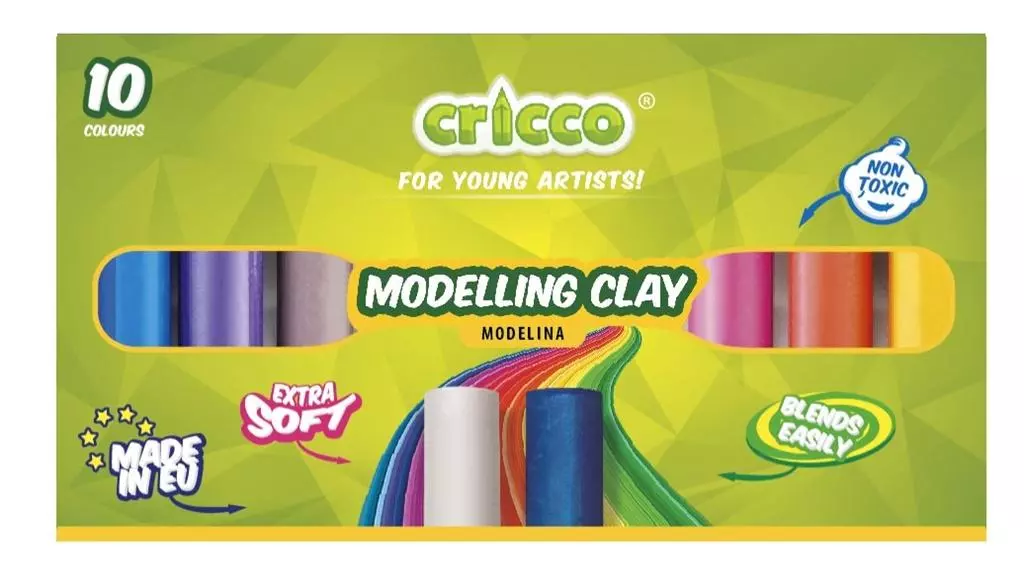 Modelina 10 kolorów CRICCO - Papiernicze i szkolne