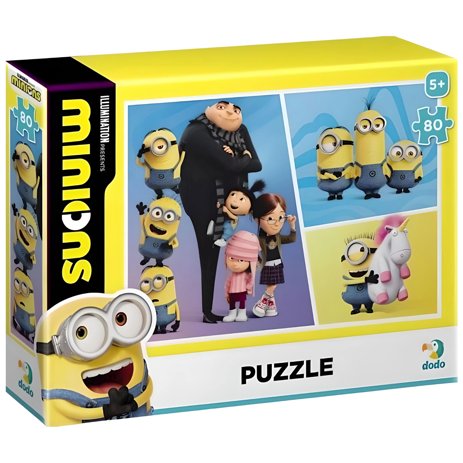 Puzzle 80 elementów. Minionki, Gru i dzieci - Puzzle