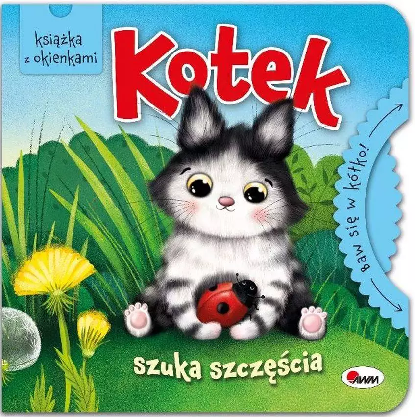 Kotek szuka szczęścia. Baw się w kółko - Książki