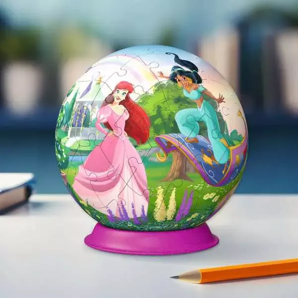 Puzzle 3D 72 elementy. Kula. Księżniczki Disneya - Puzzle