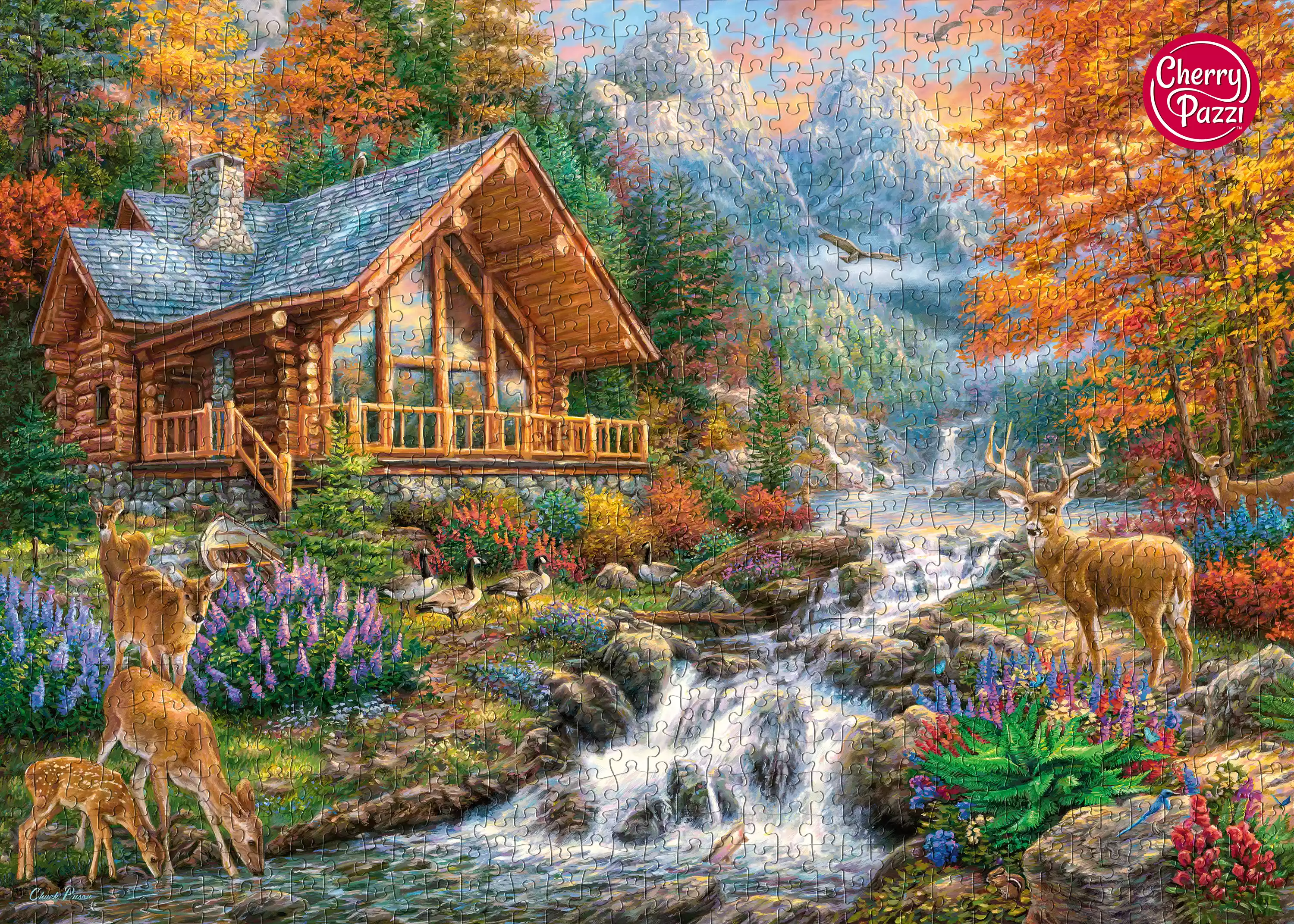 Puzzle 1000 elementów. Alpejski spokój 30400 - Puzzle