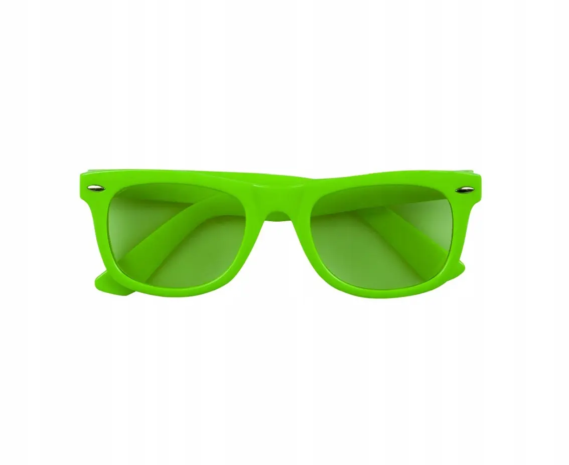 Okulary tańczą neonową zieleń - Impreza
