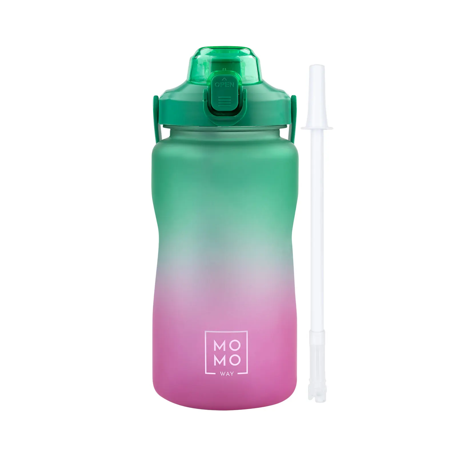 Butelka na Wodę Zielono-Różowa 1500 ml - rozmiar 1500ml - Mama i dziecko
