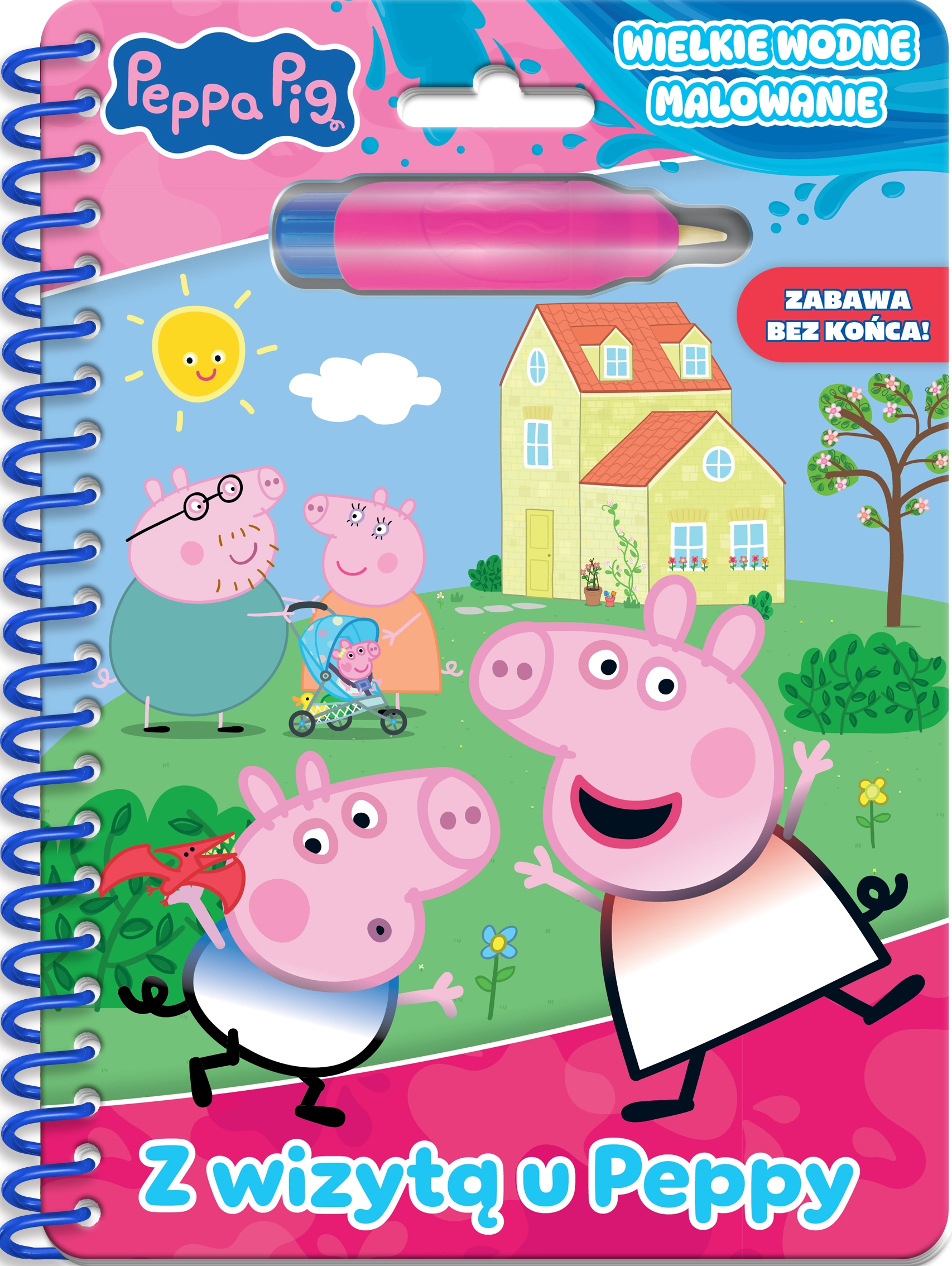 Peppa Pig. Peppa Pig. Wielkie wodne malowanie. Z wizytą u Peppy - Książki