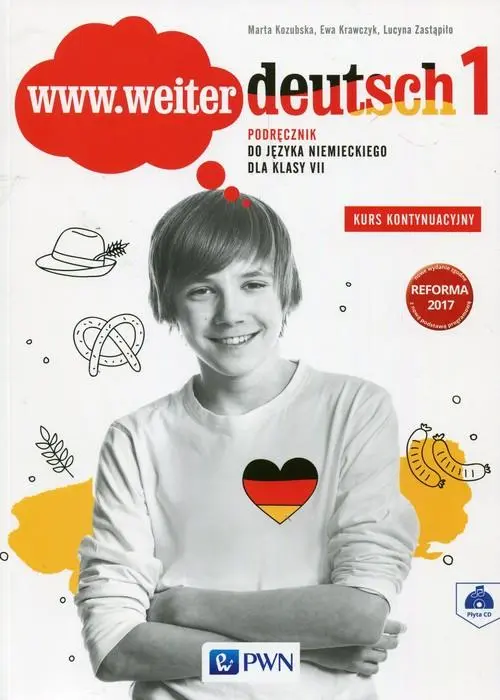 www.weiter deutsch 1 Podręcznik 7 Kurs kontynuacyjny + CD - Książki