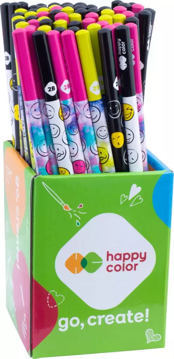 Ołówek trójkątny Smile Happy Color paczka 72 szt. - Papiernicze i szkolne