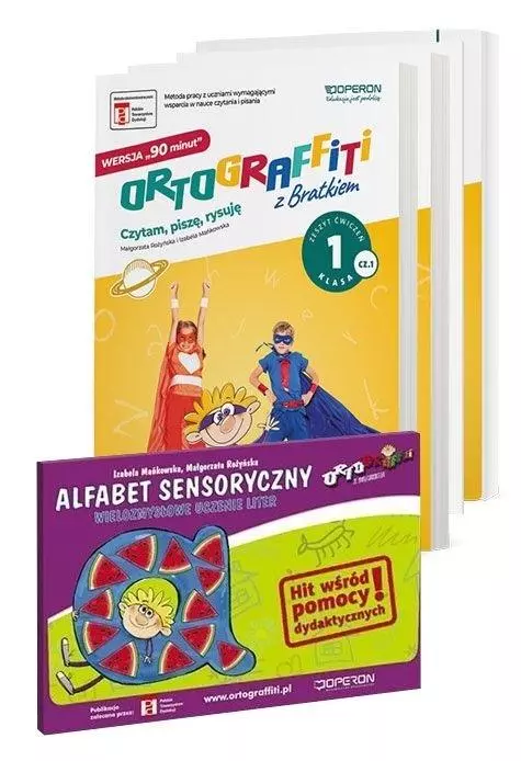 Ortograffiti z Bratkiem 1. Wersja 90 min pom. dyd. - Książki