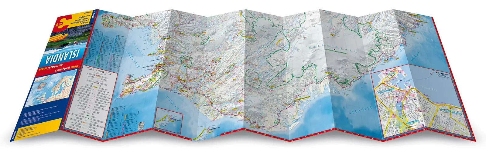 Islandia 3w1. Przewodnik + atlas + mapa - Książki