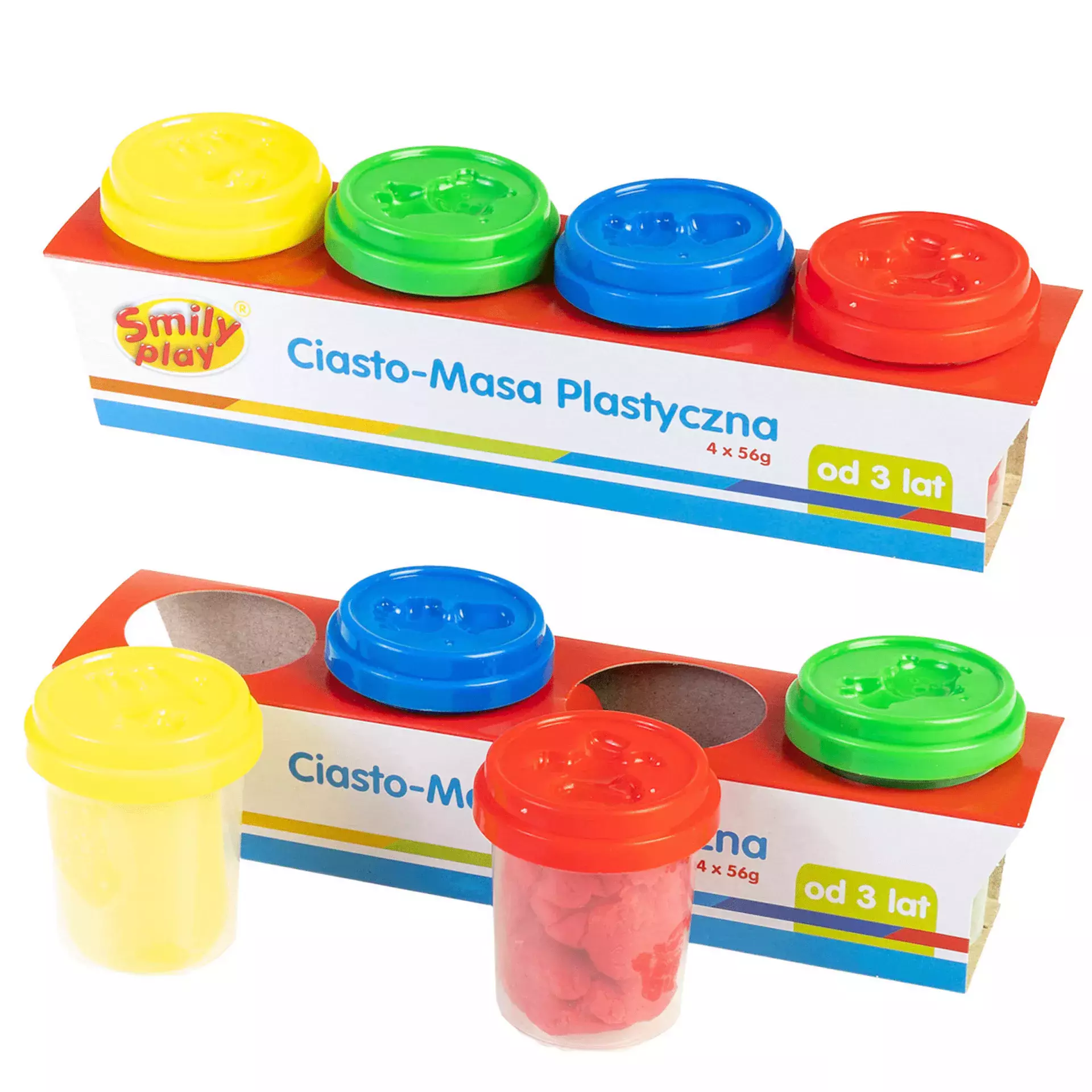 Ciasto-masa plastyczna (4 słoiczki) - Zabawki