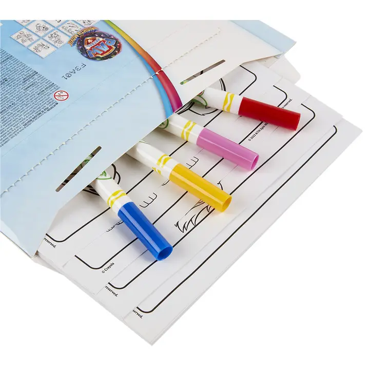 Crayola Kolorowanka dla dzieci i 4 niebrudzące magiczne flamastry Color Wonder Mess Free Psi Patrol 3+ - Książki