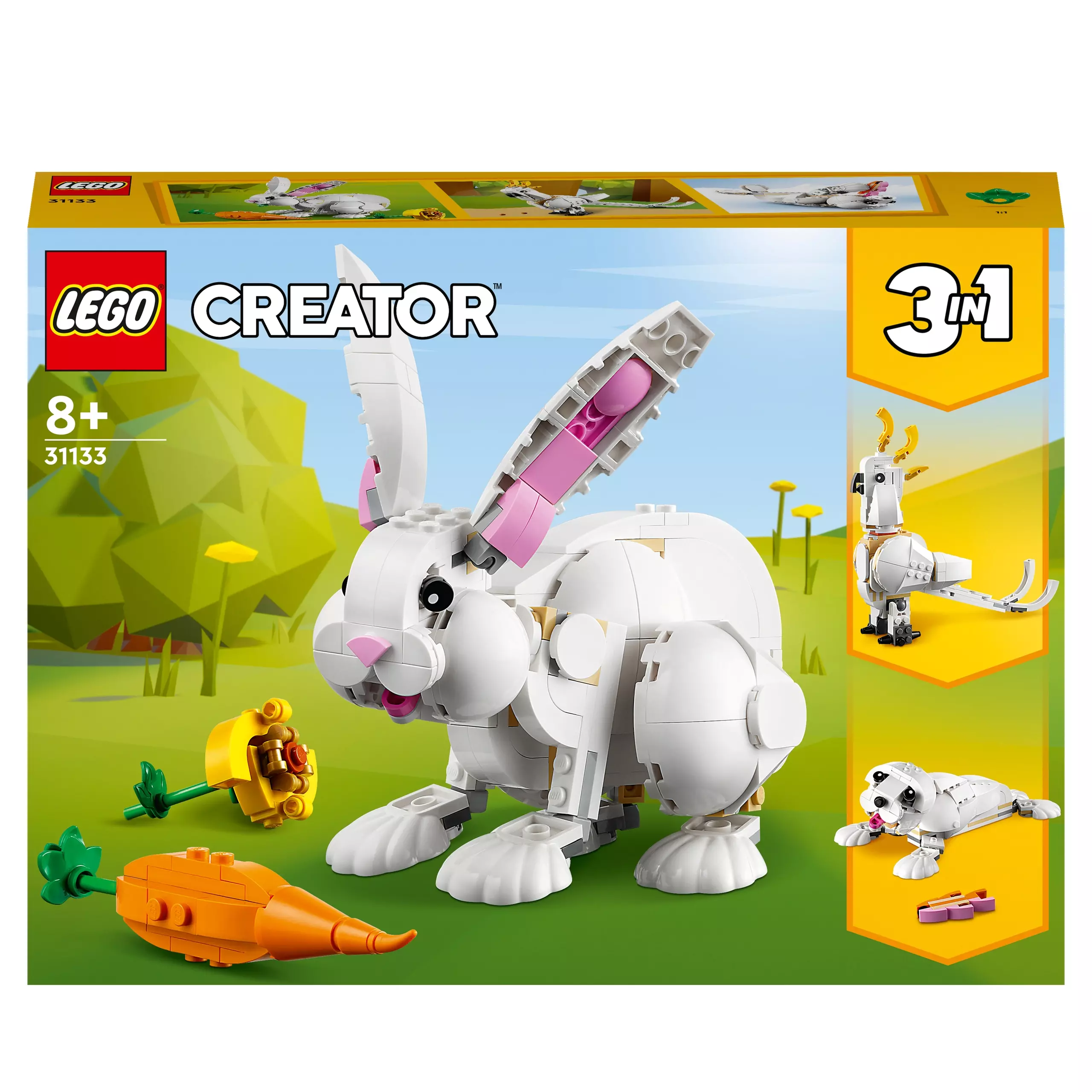 LEGO Creator 3 w 1 Biały królik 31133 - Zabawki