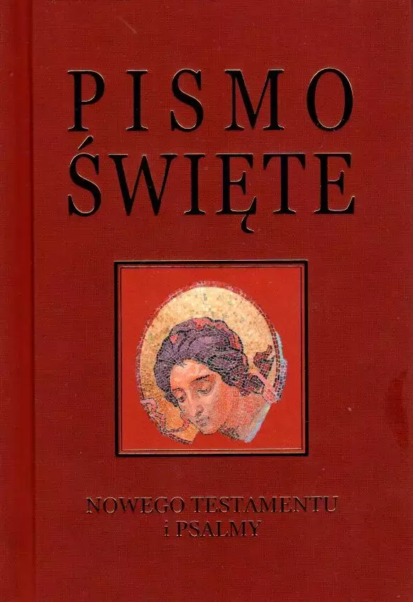 Pismo Święte Nowego Testamentu i psalmy, bordowe, złocone - Książki