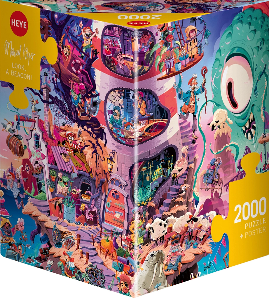 Puzzle 2000 elementów. Spójrz, latarnia morska! - Puzzle