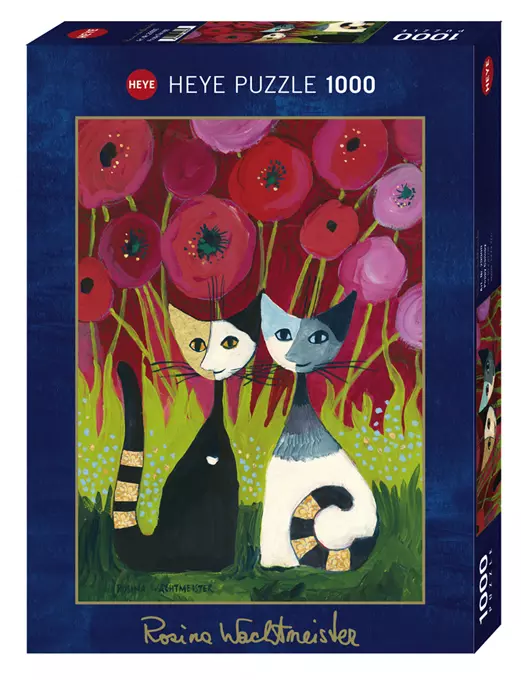 Puzzle 1000 elementów. Szczęśliwe koty, Rosina Wachtmeister - Puzzle