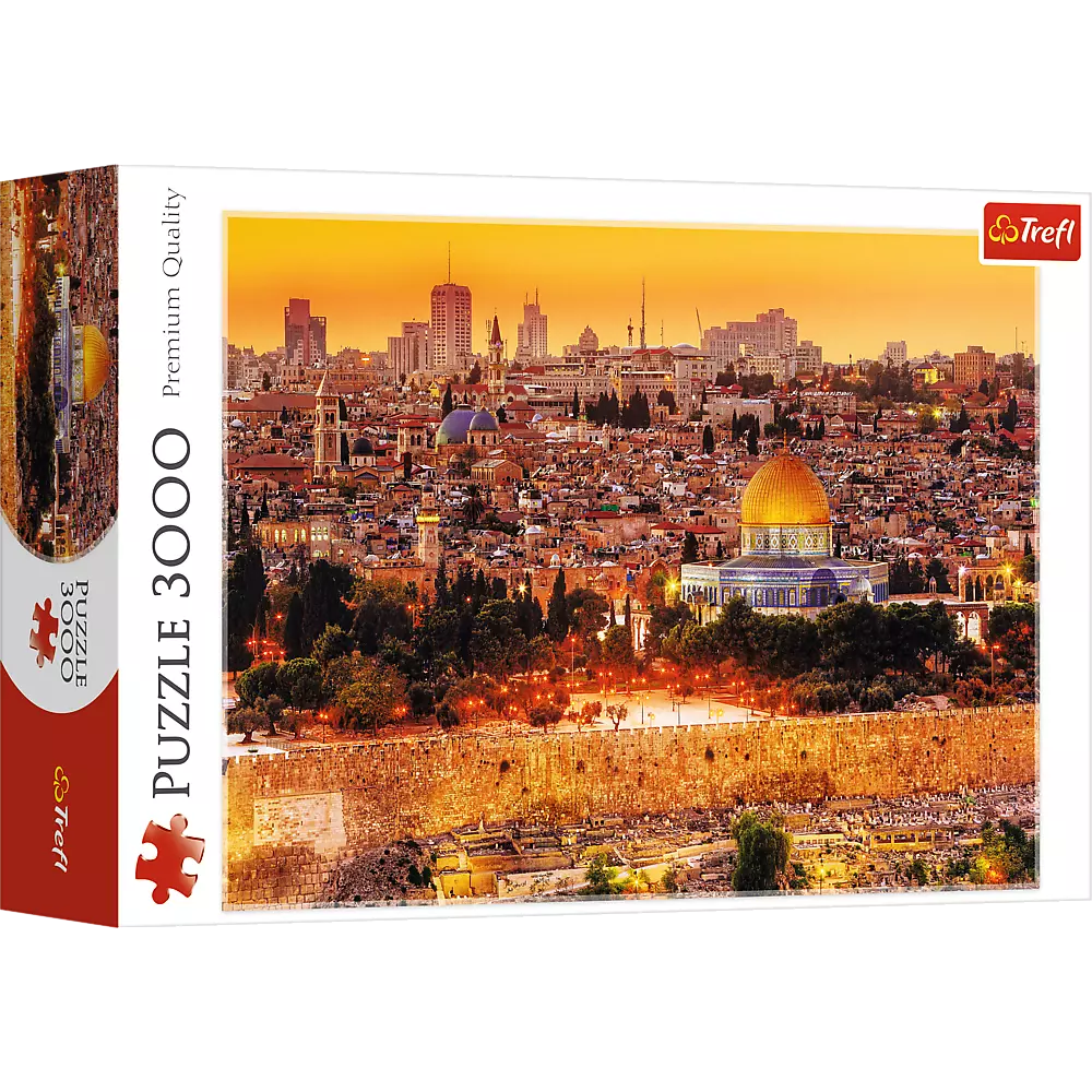 Puzzle 3000 elementów. Dachy Jerozolimy - Puzzle