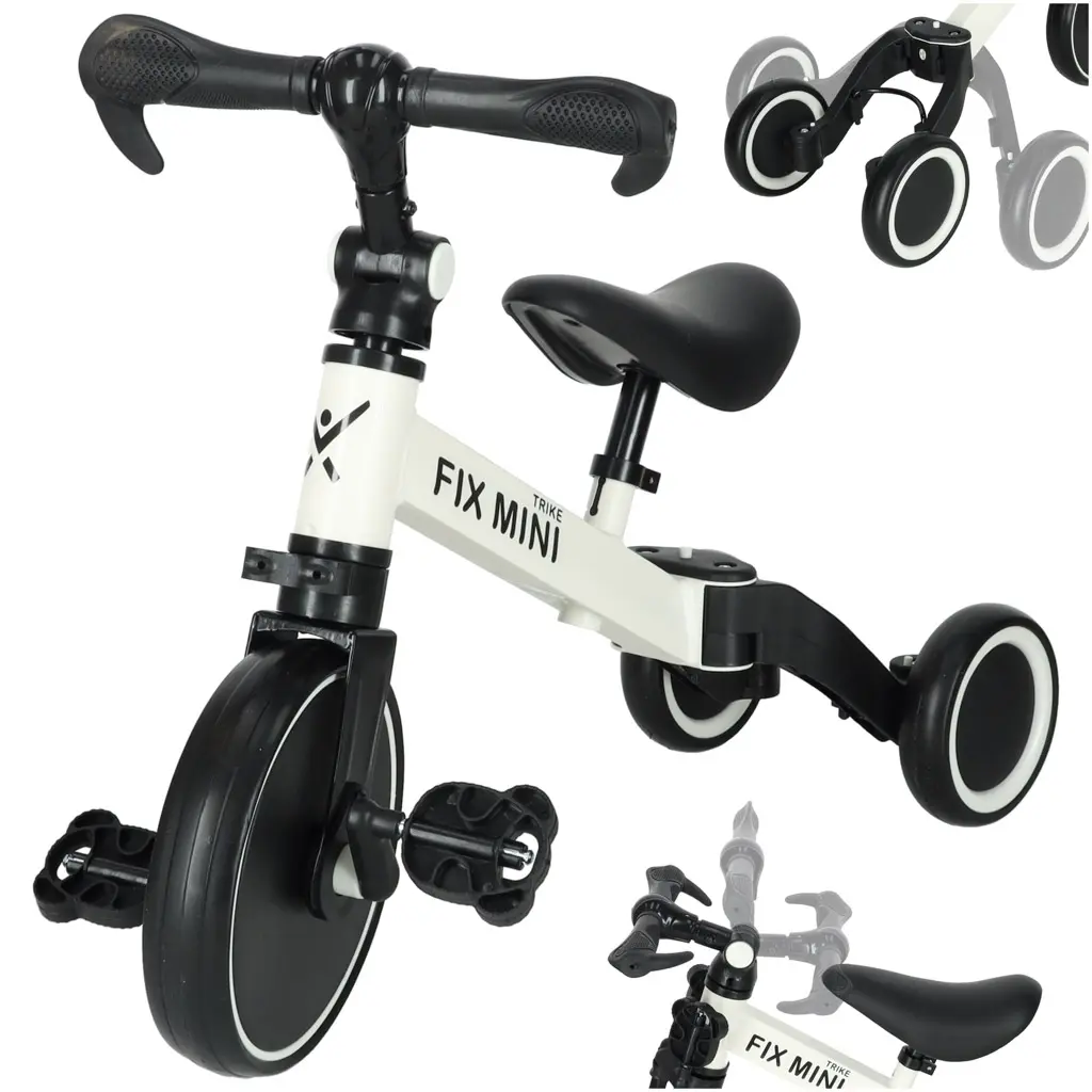 Rowerek biegowy Trike Fix Mini rower wielofunkcyjny 3w1 biały - Mama i dziecko