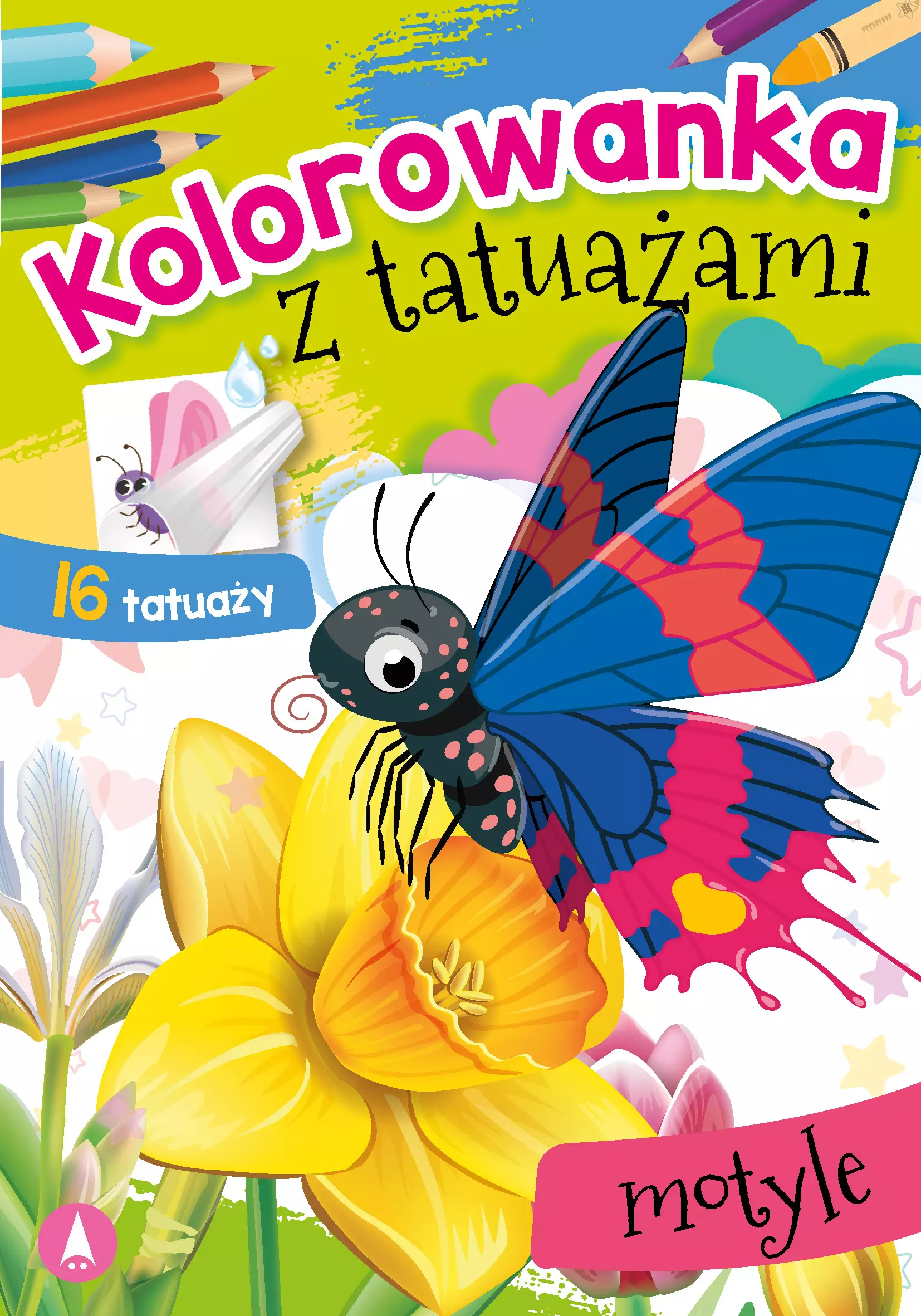 Kolorowanka z tatuażami. Motyle - Książki