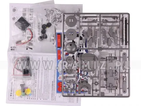 Zestaw Solarny 7w1 dla dzieci 10+ Kosmiczne modele + Panel słoneczny + Mikroakumulator - Zabawki