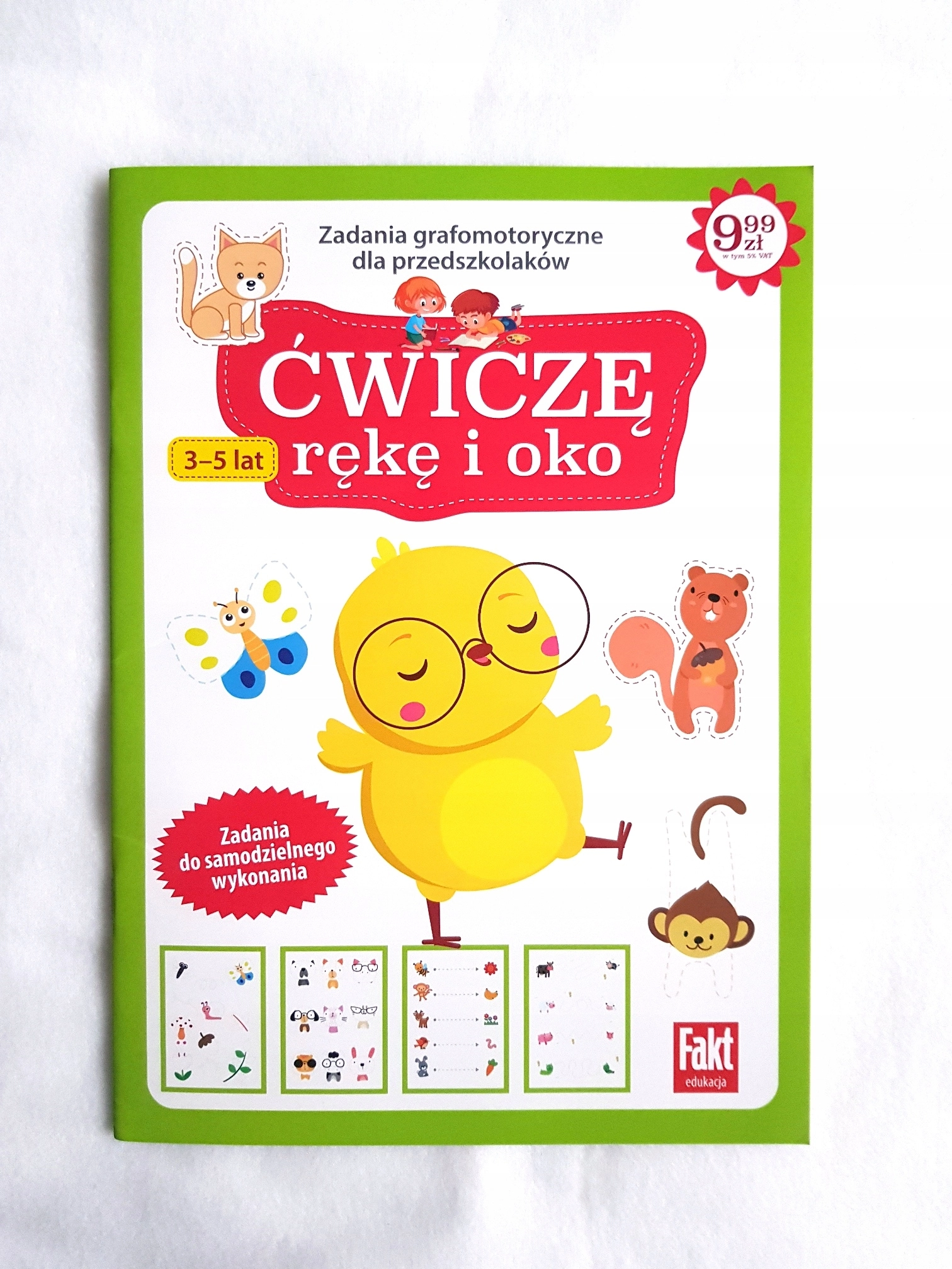 Zadania grafomotoryczne. Ćwiczę rękę i oko 3-5 lat - Książki
