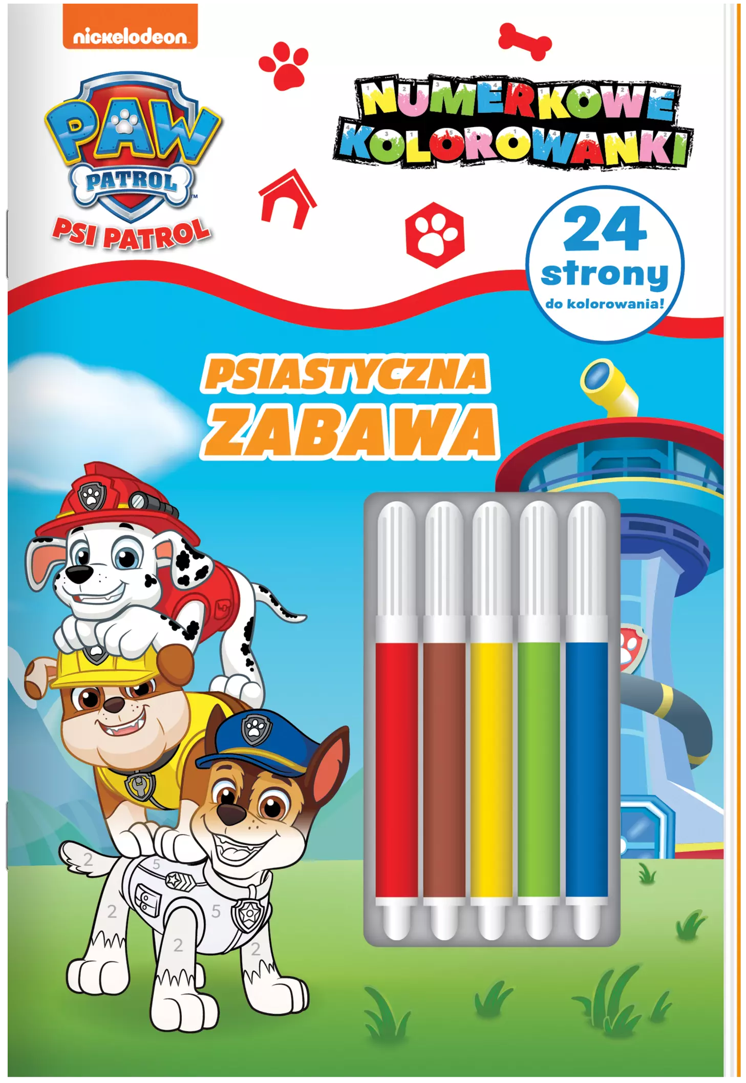 Psi Patrol. Numerkowe kolorowanki cz. 7 Psiastyczna zabawa - Książki