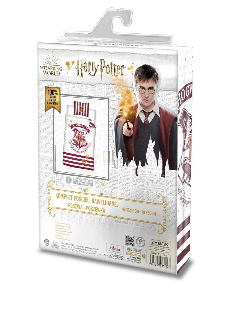 Pościel Harry Potter No 004 160 × 200 + 1 × 70 × 80 bawełna PROM. - Dom i ogród