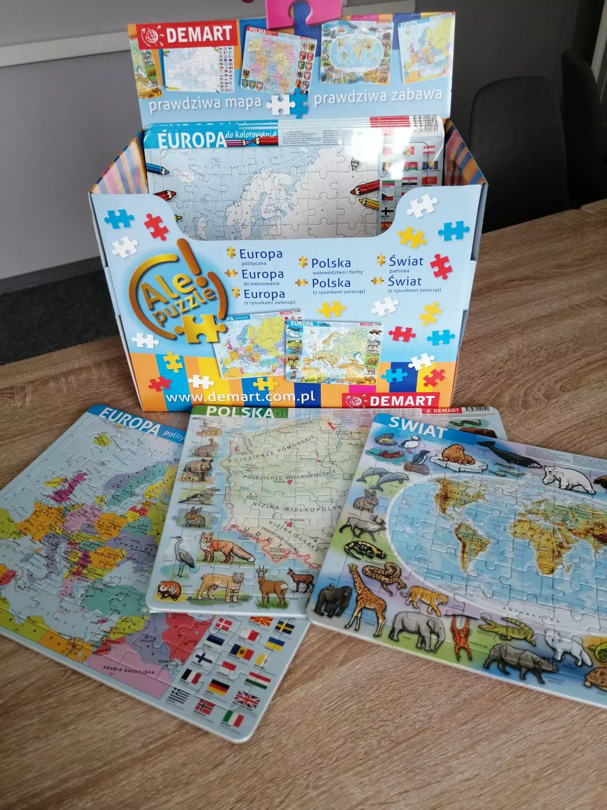 Puzzle ramkowe 72 elementy. Mapa fizyczna Europy - Puzzle