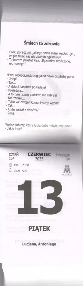 Kalendarz zdzierak tradycyjny 2026 z poradami zrywany zdzierany - Książki