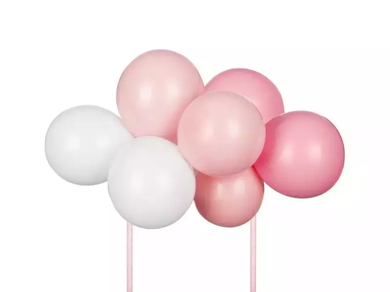 Balonowy topper na tort różowy 29cm - Papiernicze i szkolne