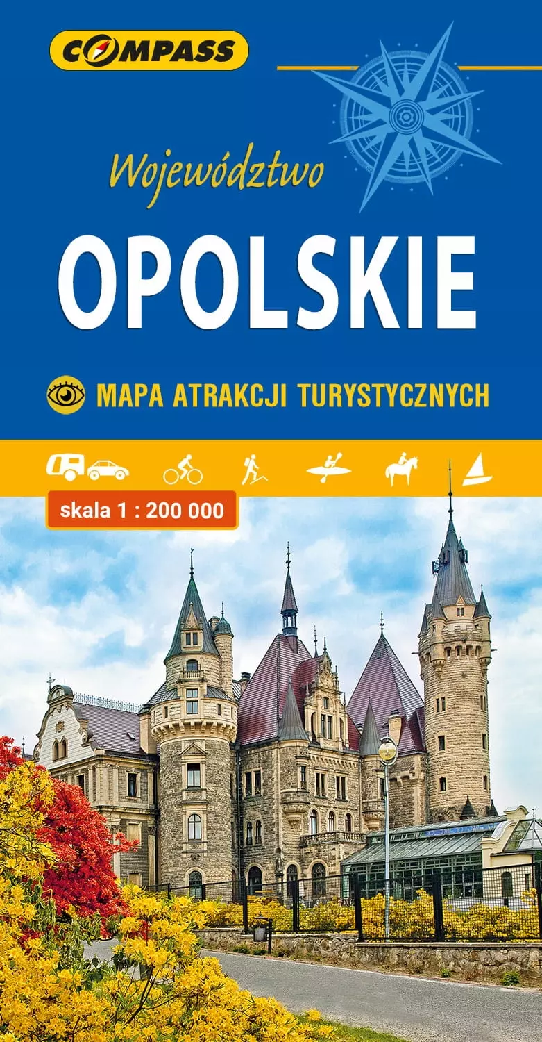 Województwo opolskie. Mapa atrakcji turystycznych, 1:200 000 - Książki