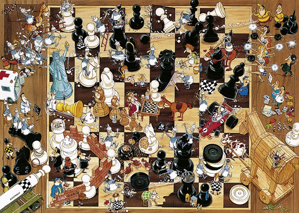 Puzzle 1000 elementów. Degano, Black or White - Puzzle