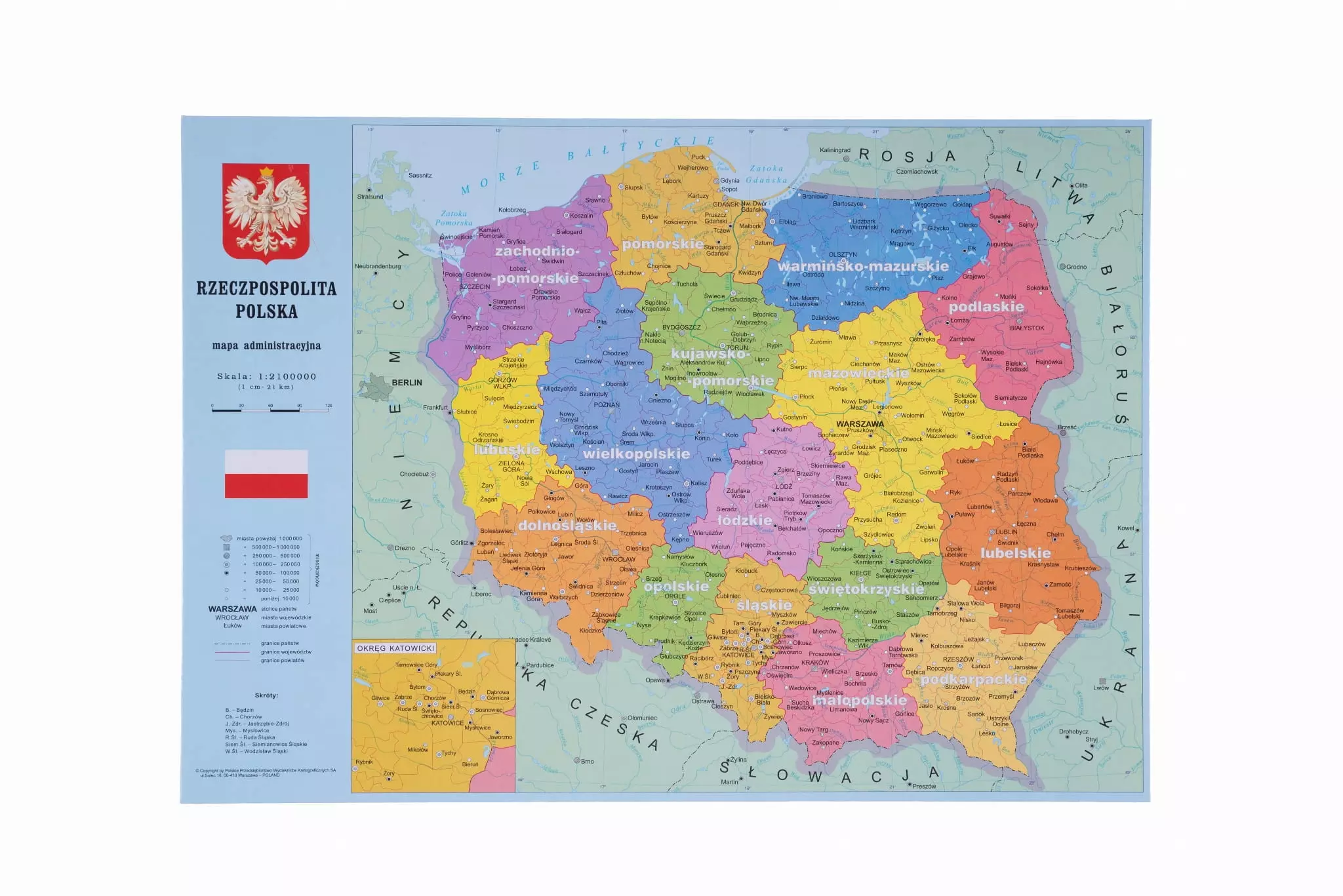 Podkładka na biurko Kreska 47251 mapa Polski - Papiernicze i szkolne