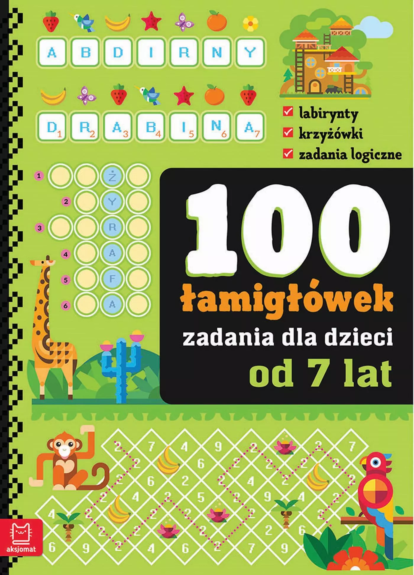 100 zadań - łamigłówki dla dzieci od 6 lat - Książki