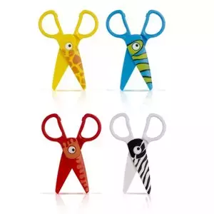 Nożyczki plastikowe z oczkiem 12,5 cm blister Colorino Kids - Papiernicze i szkolne