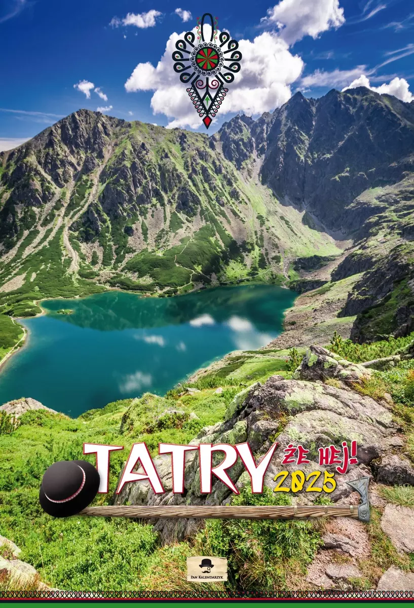 Kalendarz 2025 ścienny planszowy 32x47cm TATRY - Książki