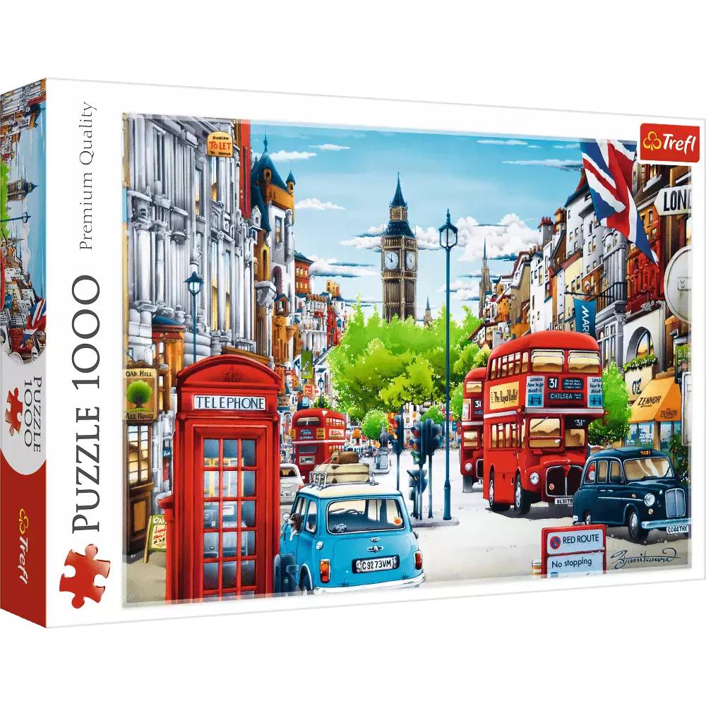 Puzzle 1000 elementów. Ulica Londynu - Puzzle