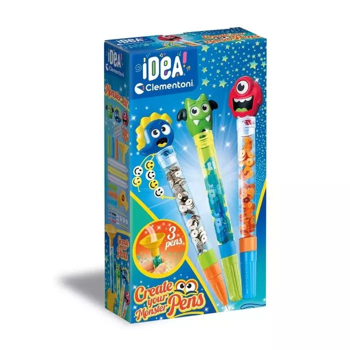 Clementoni IDEA Mini fabryka długopisów niebieski - Zabawki