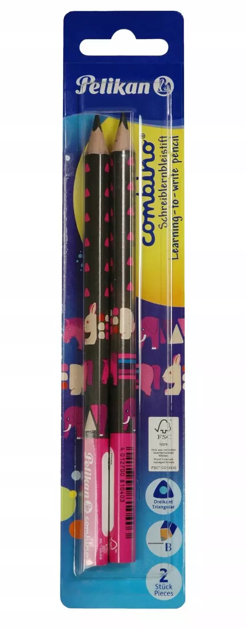 Ołówek Combino pink BL 2szt - Papiernicze i szkolne